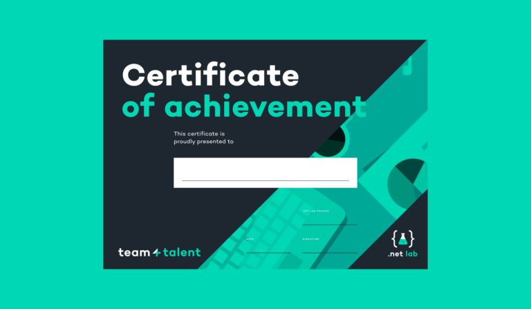 team4talent certificaat. illustratie voor website, huisstijl, rebranding, visuele identiteit,nieuw logo, nieuwe huisstijl, merkidentiteit, branding