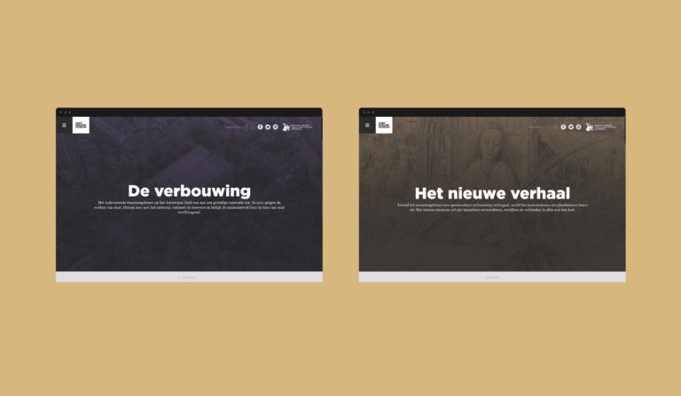 KMSKA website. campagnewebsite, informatiearchitectuur, merkidentiteit, campagne, huisstijl, typografie, logo ontwerp.