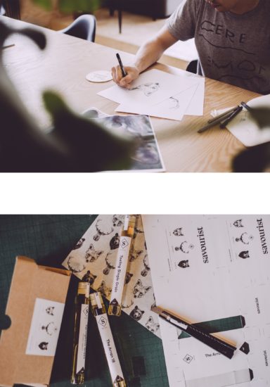 Savourist illustratie en verpakkingsontwerp. illustratie, handgetekende illustratie, stippeling, verpakkingsontwerp, packaging design, ontwerp verpakking,